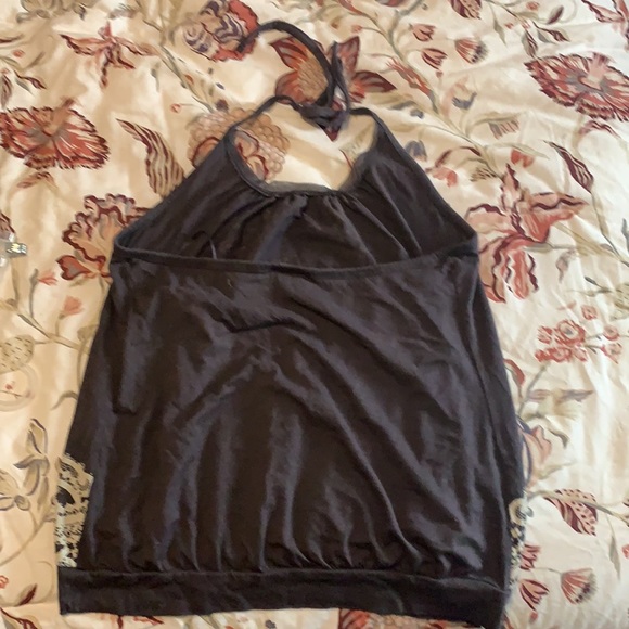 Express Lace Patterned Halter Top - Picture 3 of 4